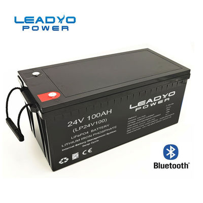 スマートなリチウム イオンBluetoothのボートのヨットのための海洋電池24v 100Ah深い周期Lifepo4電池
