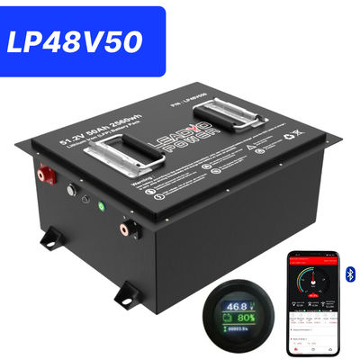 購入 48V 50Ah 51.2V2 150Amp LiFePO4 ゴルフカート バッテリー オンライン製造
