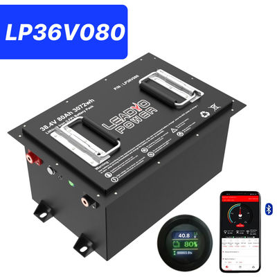 購入 36V 80Ah 150Amp (36.8V) ブルーツepo_Latn LiFePO4 リチウムゴルフカート バッテリーw/h LCDディスプレイ&ブルートゥース オンライン製造