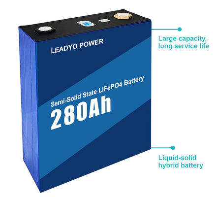 LiFePO4 半固体状態 3.2V 280Ah リチウムプリマティック電池