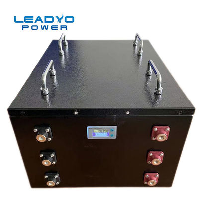 金属の箱の48V 100Ahのリチウム イオン電池を金属をかぶせるLCDと再充電可能な箱にゴルフ カート